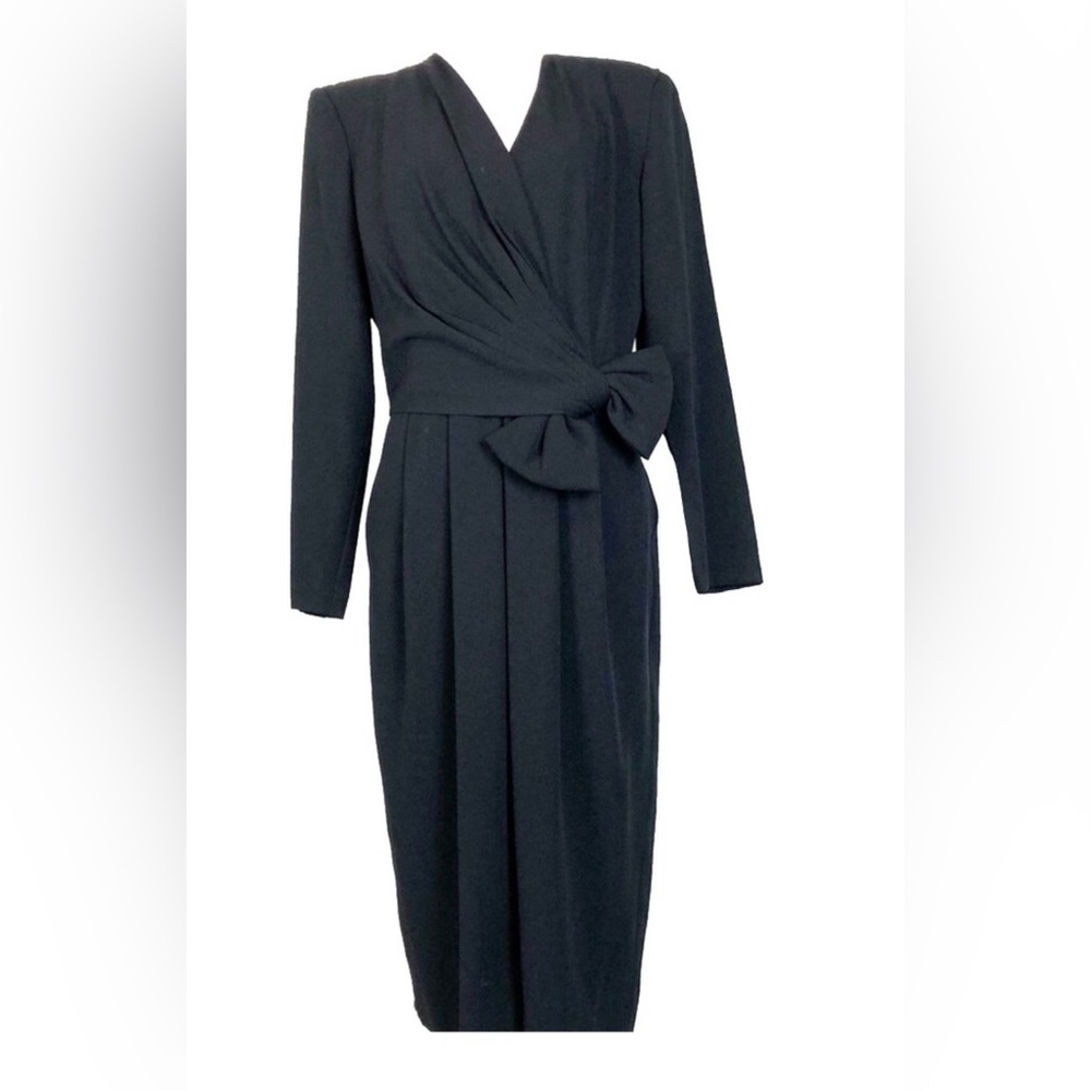 Black Dress 80’s Union Joan Leslie Black Dress Vintage Dress